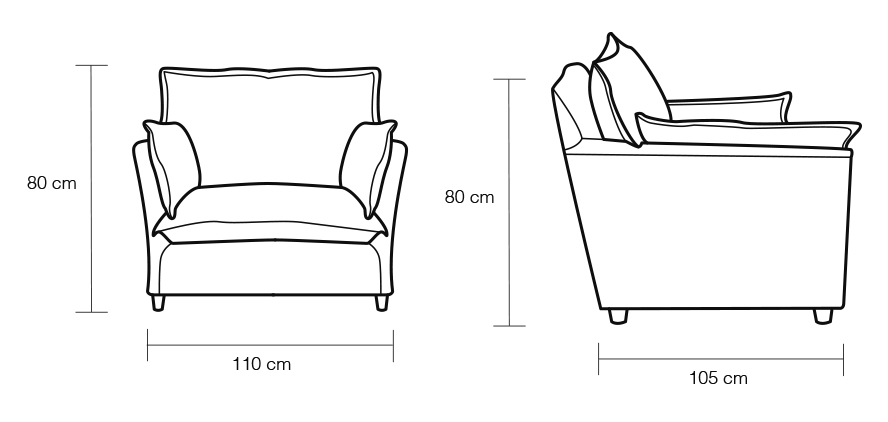 005 Toby Armchair Drawing
